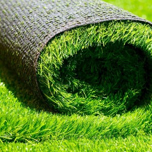 25mm-40mm Superior Four Color Plastic Soccer Synthetic Turf Fake Artificial Grass