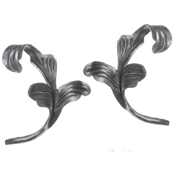 MS FL03 Wrought iron flower and leaves Stamping leaves flowers metal stamping leaf