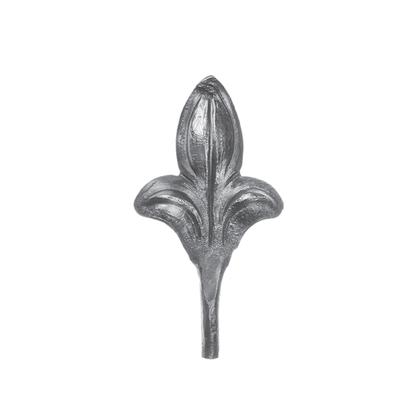 MS FL115Wrought iron flower and leaves Stamping leaves flowers metal leaf stamping flowers
