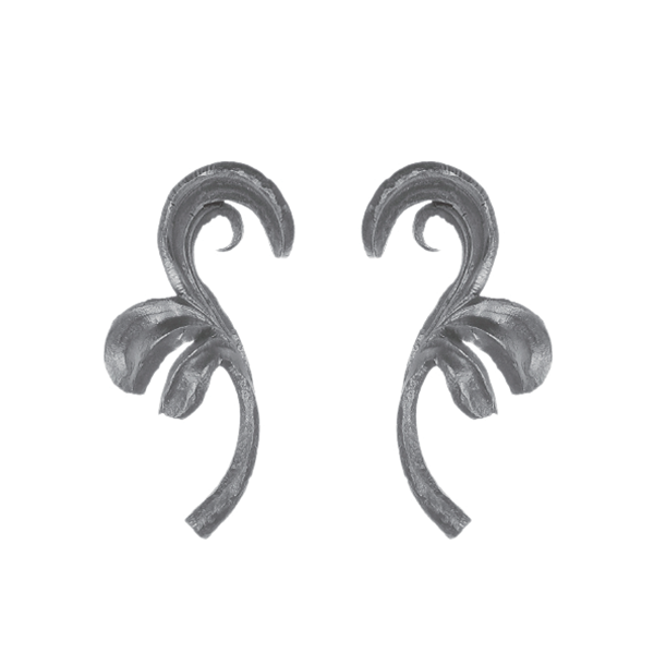 MS FL19Wrought iron flower and leaves Stamping leaves flowers metal stamping leaf