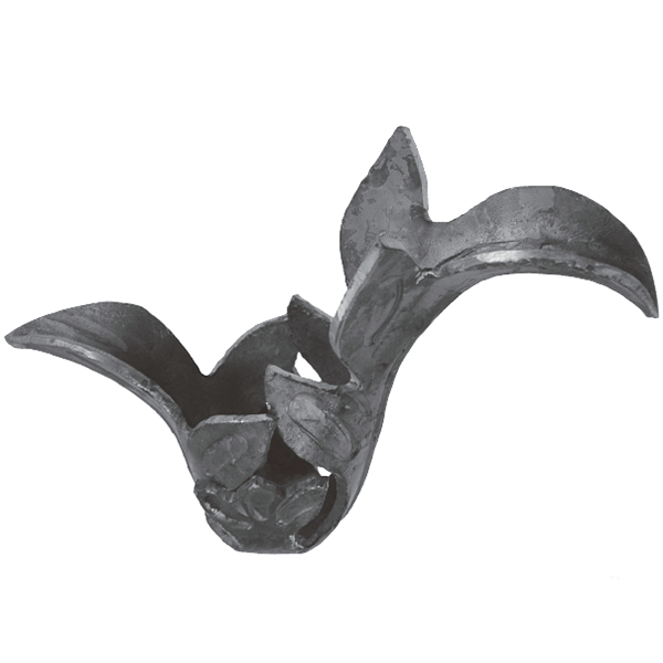 MS FL50Wrought iron flower and leaves Stamping leaves flowers metal stamping leaf