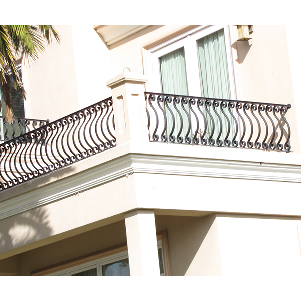 Made in China used diy custom metal custom metal terrace railing wrought iron balcony