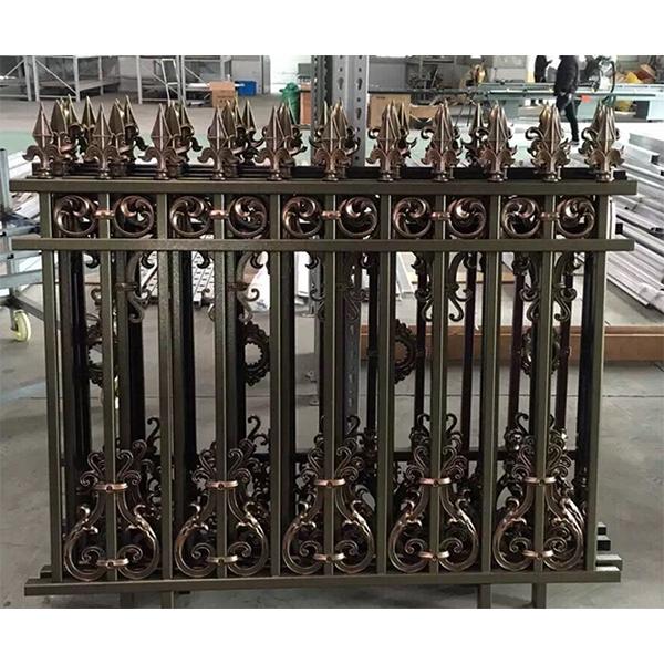 American hot selling decorative luxury metal outdoor aluminum fence company