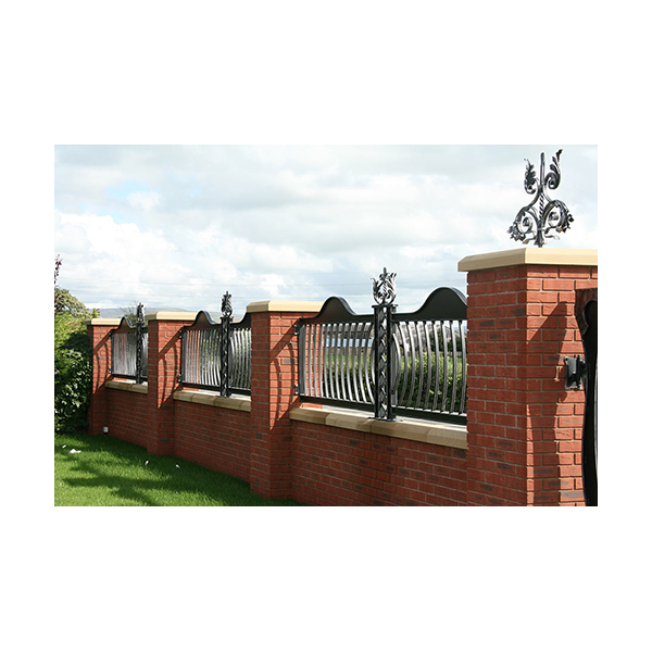 pvc slat wrought iron fence,spear top  fencing design garden decorative picket fences customized oranmental steel flat top vinyl wpc aluminum  mold,privacy powder coating removable laser cut galvanized temporary fe (371)