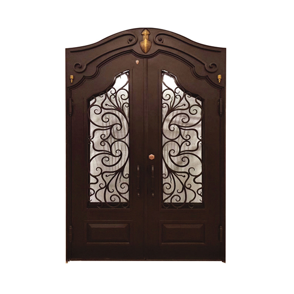 Made in China used diy custom metal custom metal terrace home main front exterior steel entry doors with glasses