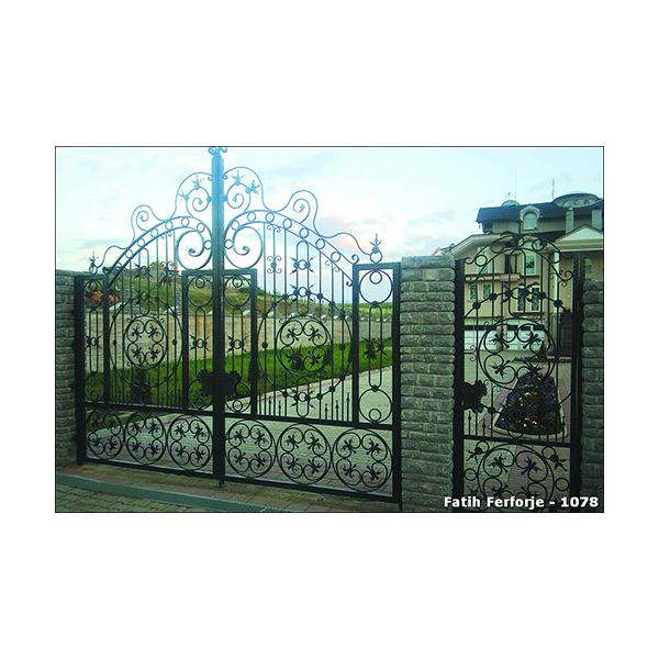 China Wholesale Textured Bars –  American hot selling decorative luxury iron entry gates – Mingshu
