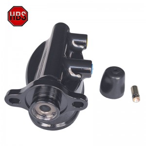 Brake Master Cylinde With Part# 260-8559-BK For 64-73 Mustang With Mustang Black Anondized Aluminum