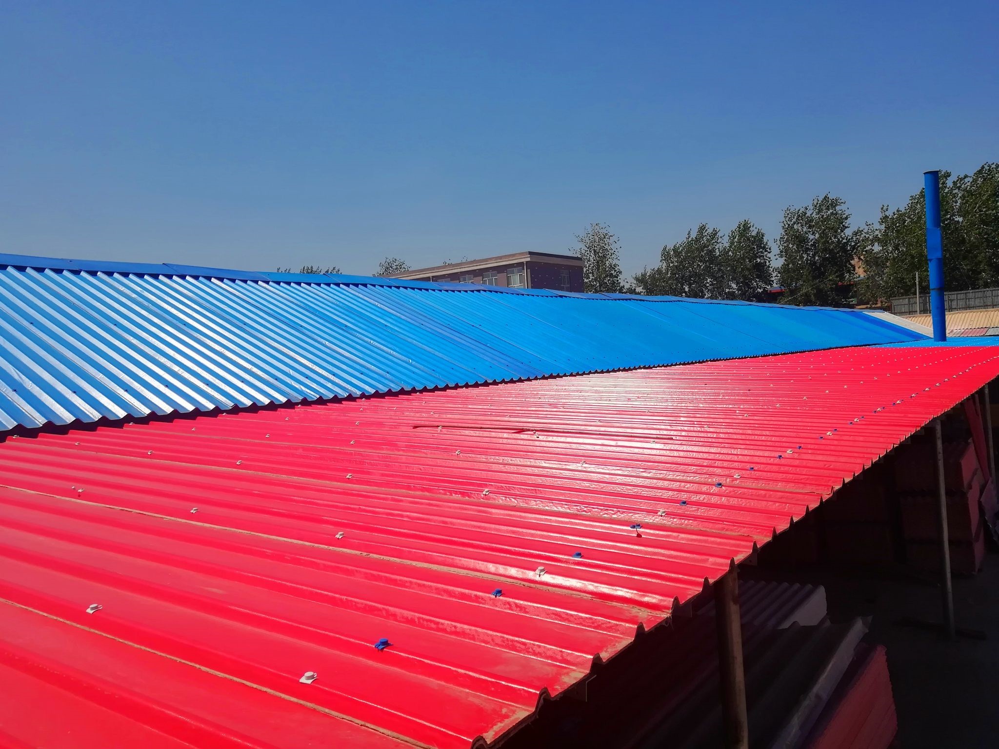 Ecological fire rated roofing sheet