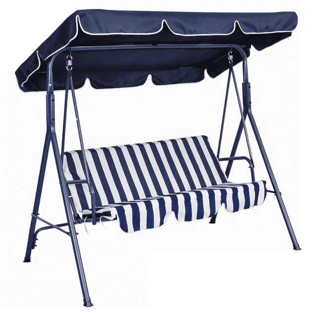 Wholesale Price Swing Folding Chair - Low price supply three-seat garden swing luxury garden rocking chair – Top Asian