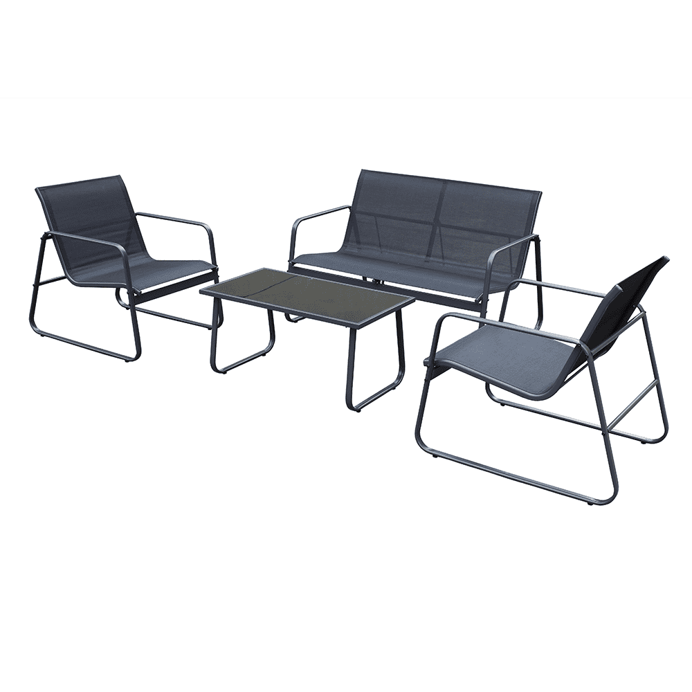 Outdoor Furniture KD 4PCS Patio Textiener Garden Sofa Set