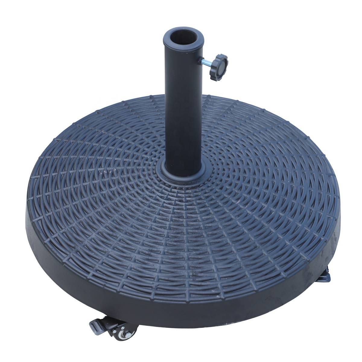 Wholesale Price Rolling Umbrella Base - Outdoor Leisure Patio Round  Resin Umbrella Base Stand with Wheels – Top Asian