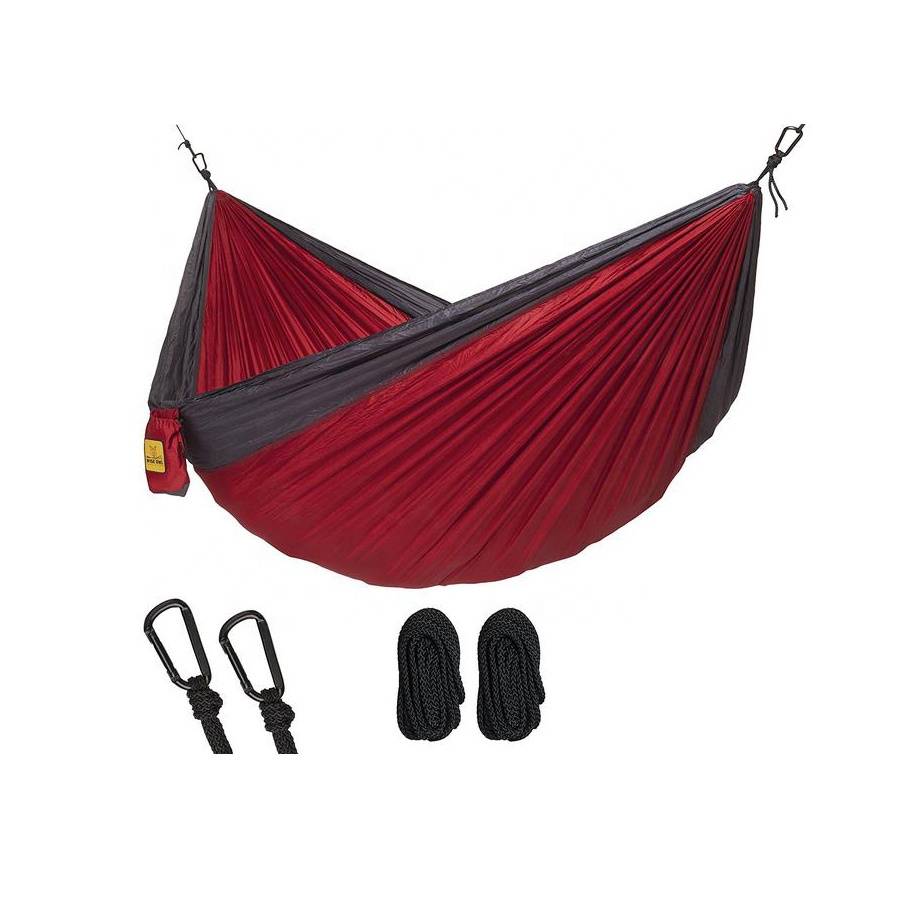 Wholesale Price China Hanging Rope Chair Swing - Outdoor Light weight  Nylon hammock with a stuff sack camping hammock – Top Asian