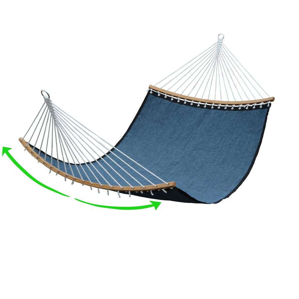 2018 Good Quality Hanging Hammock Chair - Deluxe Curved Bamboo Quickdry Hammock – Top Asian