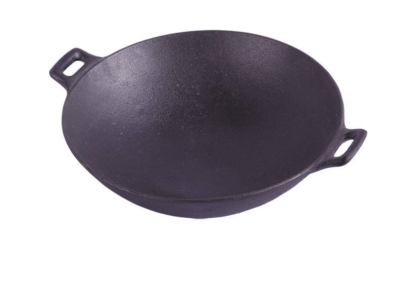cast iron Chinese wok preseasoned