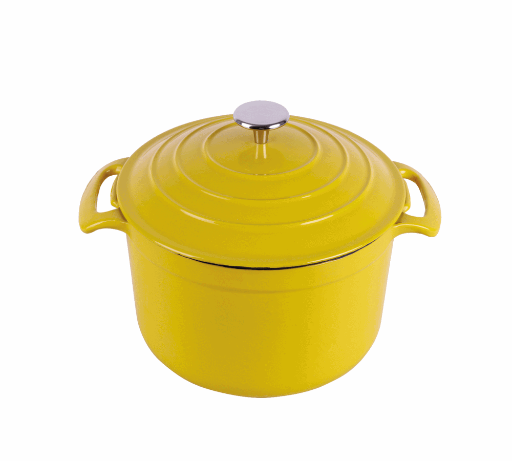 cast iron enameled round casserole high quality – Womho