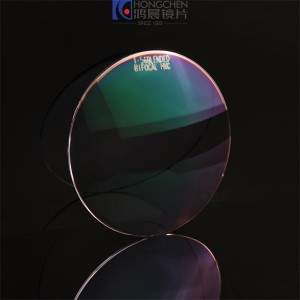China Cheap price 1.56 Bifocal Round Top Blue Cut Hmc/Ar Coating Ophthalmic Lens