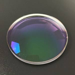 China OEM 1.56 Super Hydrophobic Shmc Anti Water Green Coating EMI Easy to Clean Optical Lens