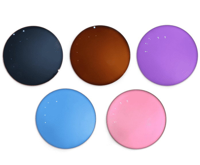 1.56 Photochromic Blue Pink Purple HMC optical lens Featured Image