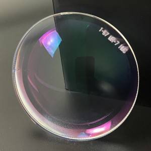 OEM Supply High Index Finished 1.67 Mr-7 Single Vision Asp Hmc UV400 Optical Lens for Anti-Reflective