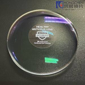 1.56 Antivirus Photochromic HMC Green Coating Optical lens