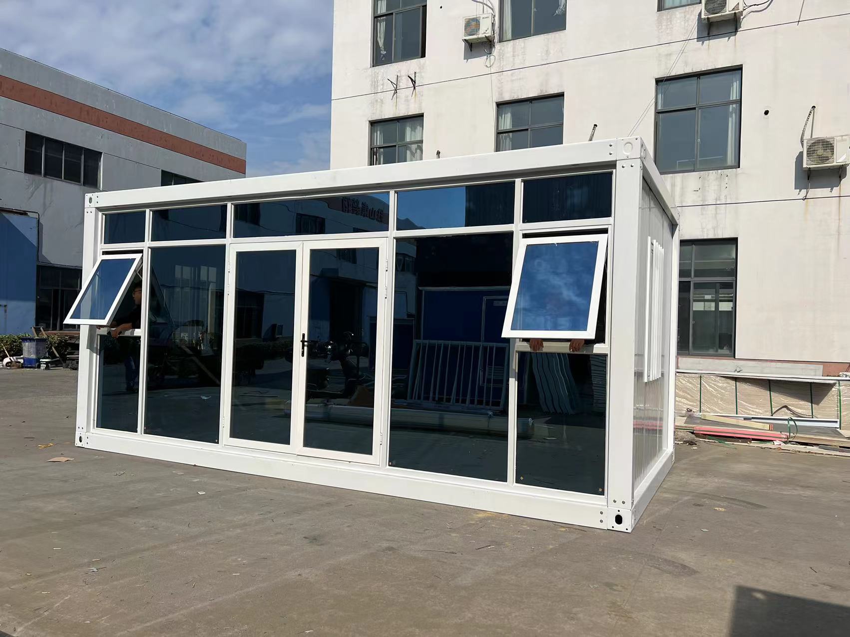 Cheap price Sandwich Panel Ceiling - 18 flat container mobile house, the overall thickening type, a good choice for office residents  – Hongchang