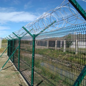 3D Triangle bending fence&welded wire mesh fence&wire mesh fence