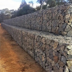 High quality galvanized rock filled gabion cages