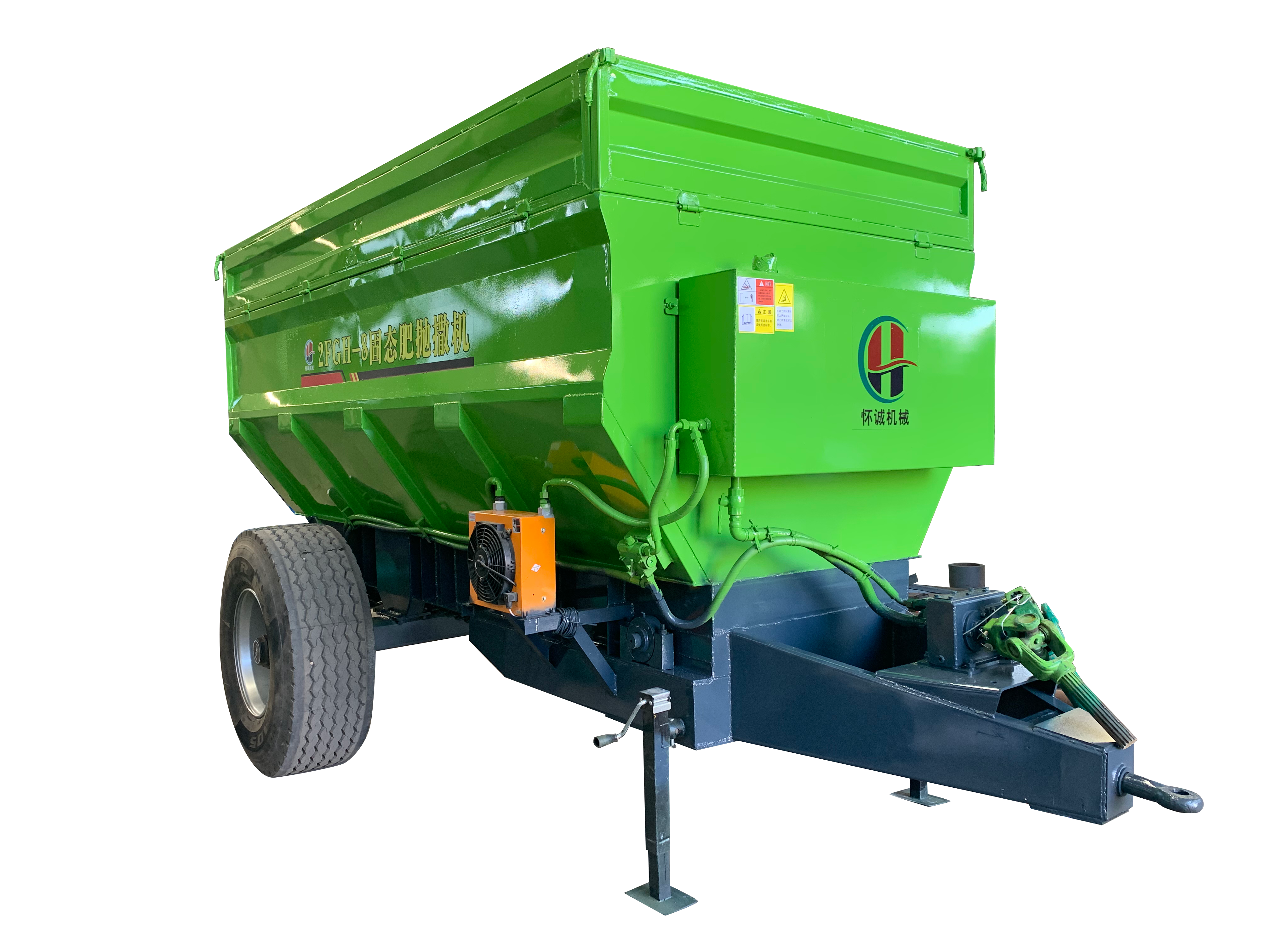 Agricultural Tractor Trailed Solid Fertilizer Manure Dropping Spreader