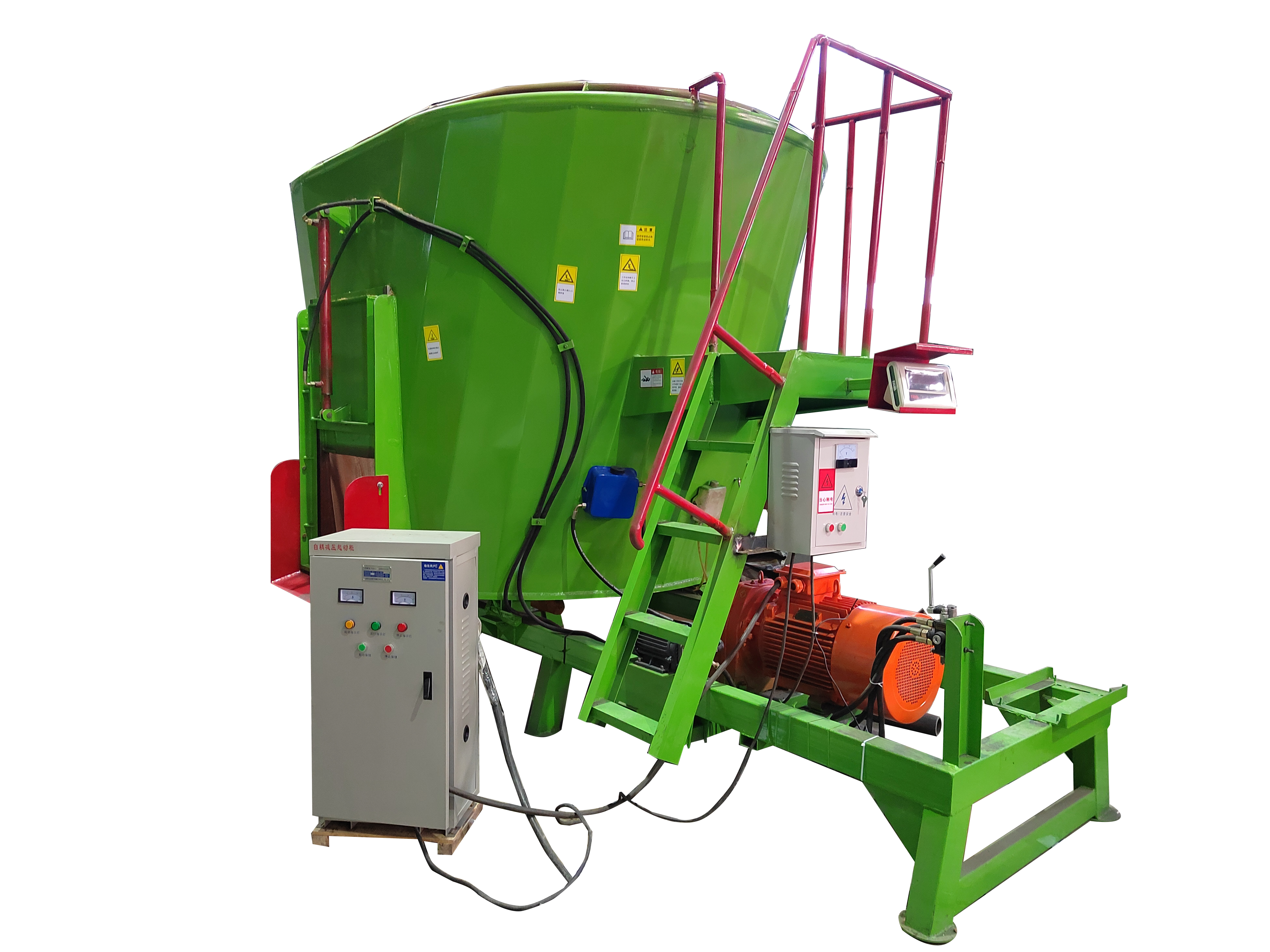 Vertical TMR Cattle Animal Feed Mixer Feed Machine
