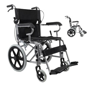 Manual wheelchair portable folding