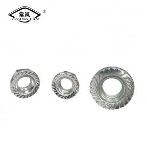 Hex Flange Nut /Nylon Lock Nut/DIN934 White Zinc Plated Hex Flange Head Nuts Fasteners Flanges Bolts and Nuts with Washers