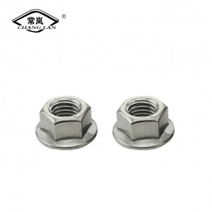 Hex Flange Nut /Nylon Lock Nut/DIN934 White Zinc Plated Hex Flange Head Nuts Fasteners Flanges Bolts and Nuts with Washers