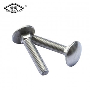 Carriage Bolt, Square Neck Round Head Carriage Bolt Gr4.8 8.8 Full Thread Cup Head Round Head Hot Dipped Galvanized Carriage Bolts