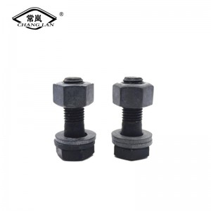 M12-M36 carbon steel HDG metric heavy hex head structural bolt and nut