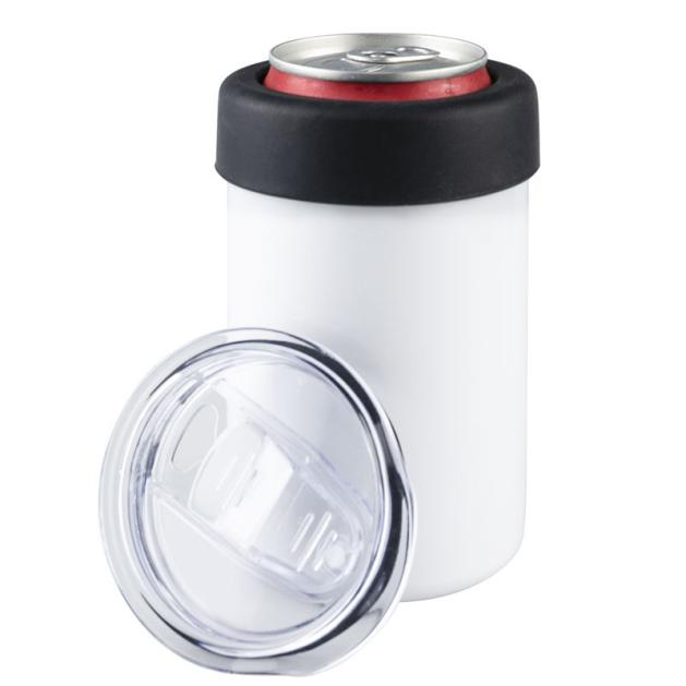 12oz Sublimation Can Cooler with 2 lids