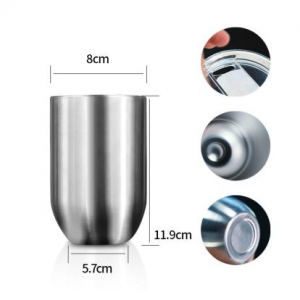 12oz Stainless steel color wine tumbler