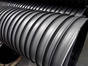 Large-diameter HDPE plastic steel winding pipe
