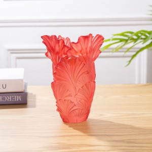 Glass crystal color vase can be customized color, LOGO, crystal glass Bakhoor burner Flower vase