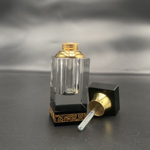 3ml Modern Empty Crystal Fancy Dubai Attar Oil Bottle Refill Perfume Bottles Crystal