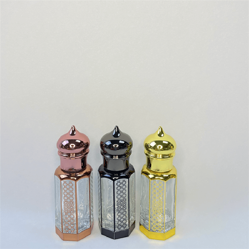 Factory Direct Supply Gold Perfume Bottles Trendy Style Glass Oil Perfume Bottle Featured Image