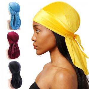 Best durag cap Factories –  TJM-05B1 Velvet durag do rag head wrap  headwrap – GATHERTOP