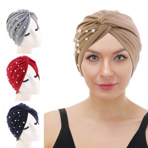 Wholesale High Quality designer turban Factories –  Beaded turban head wrap TJM-163A – GATHERTOP