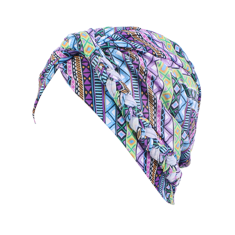 Braided turban head wrap headwrap african printing JD-1103-1T