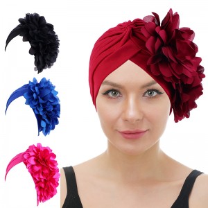 Best ladies turbans Factories –  Flower turban headscarf JDT-12A – GATHERTOP