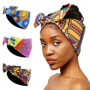Wholesale High Quality bohemian headbands Supplier –  African print satin linner turban headband JD-1002F – GATHERTOP