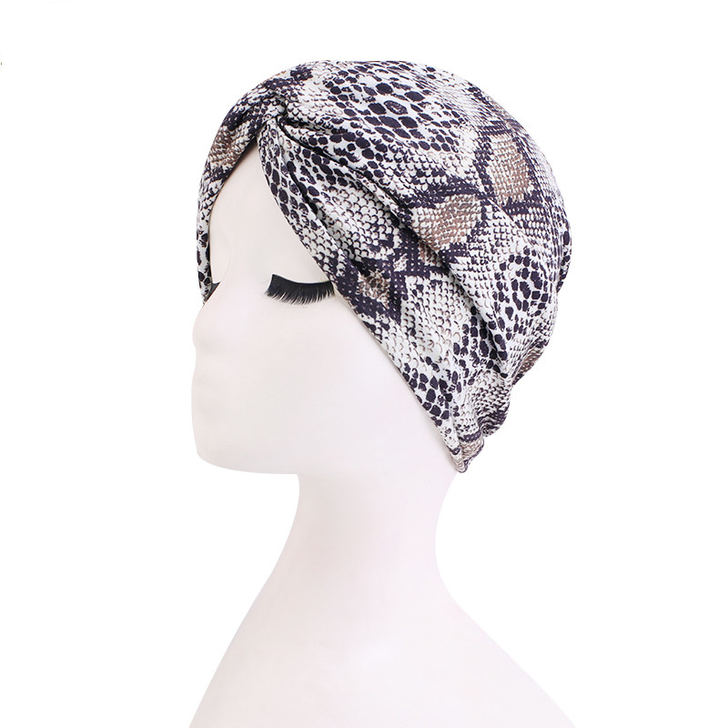 TJM-211 Bohemian print twist turban head wrap