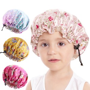 Best Hijab Bonnet Factory –  Kids satin bonnet adjustable JDKB-16F – GATHERTOP