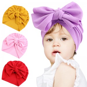 Wholesale High Quality baby turban Factories –  kids baby big bow turban headwrap JD-1001KT – GATHERTOP