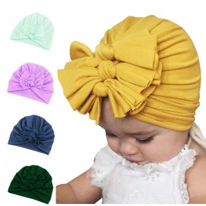 Best fashion turban Factories –  Baby bowknot turban beanie headband hat kids cap K-20 – GATHERTOP