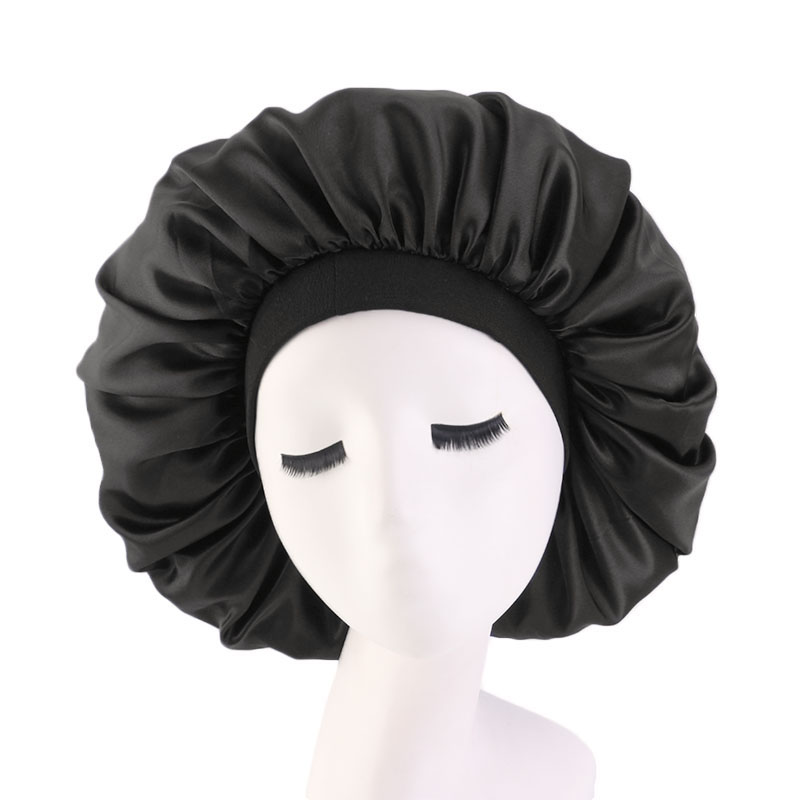 Large size stertchy headband satin bonnet TJM-405A Featured Image